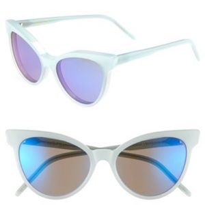 WILDFOX Le Femme Deluxe Cat Eye Sunglasses Mint Worn By Kylie Jenner